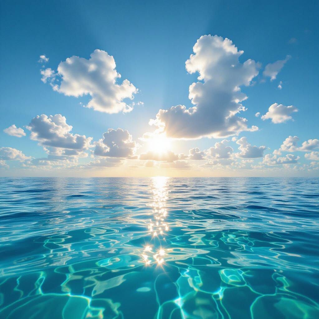 Beautiful ocean backdrop