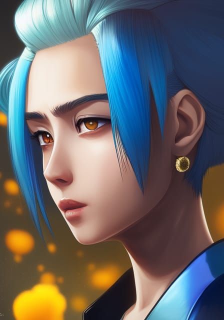 Hyperrealistic Anime Character Portrait in Digital Painting ...