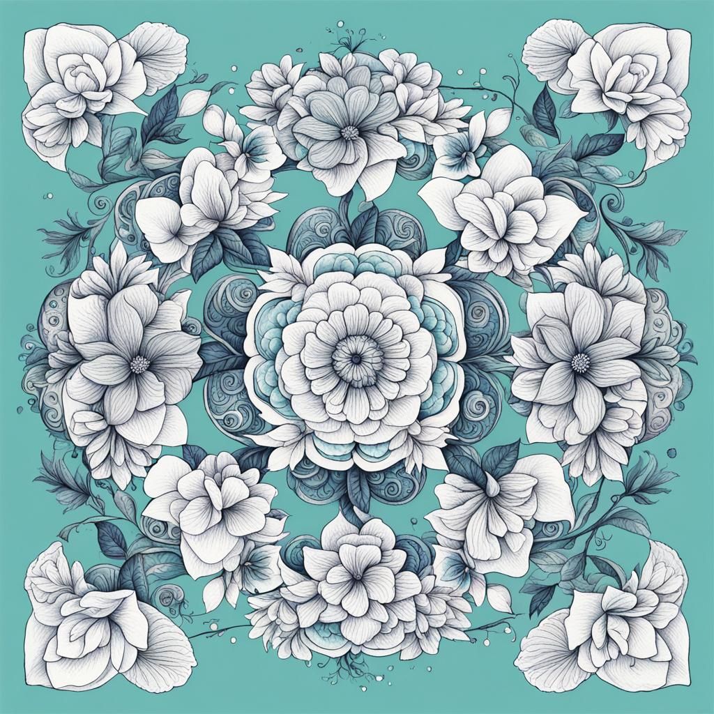 AI Generated Image of a Flower Tale