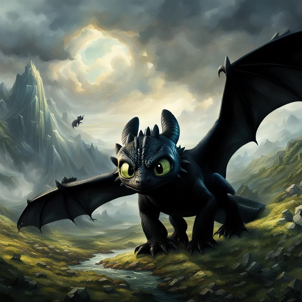 Toothless: Epic Cinematic Digital Matte Painting
