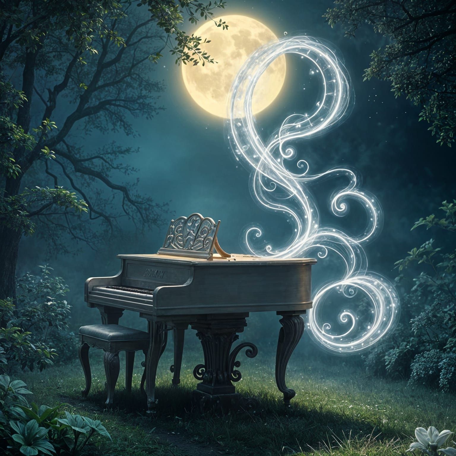 Surreal Piano Transforms Wish into Melodic Cloud