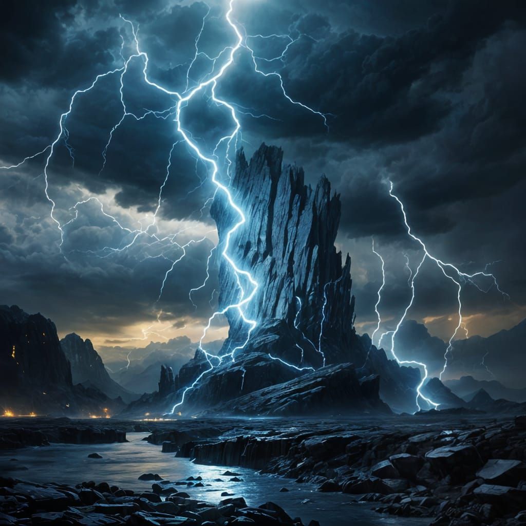 Electric Arcs and Blue Lightning on Metallic Surfaces