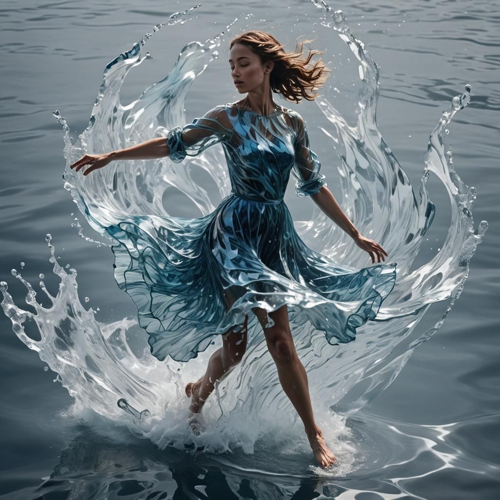 Water Dancer: Sci-Fi Surrealism in Glass