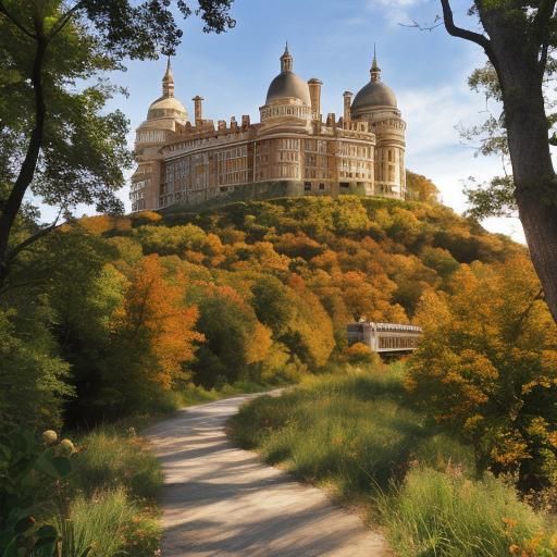 Colorful Composition in Primary and Metallic Tones