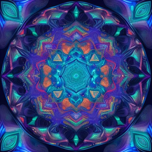 Intricate Fractal Art in Vibrant Colors