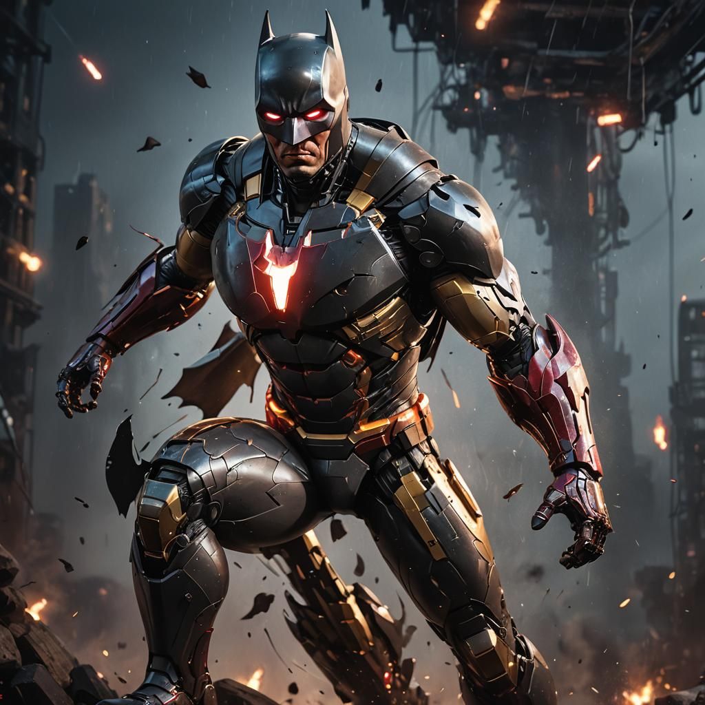 Batman in Ironman Style: 4K Ultra High Definition
