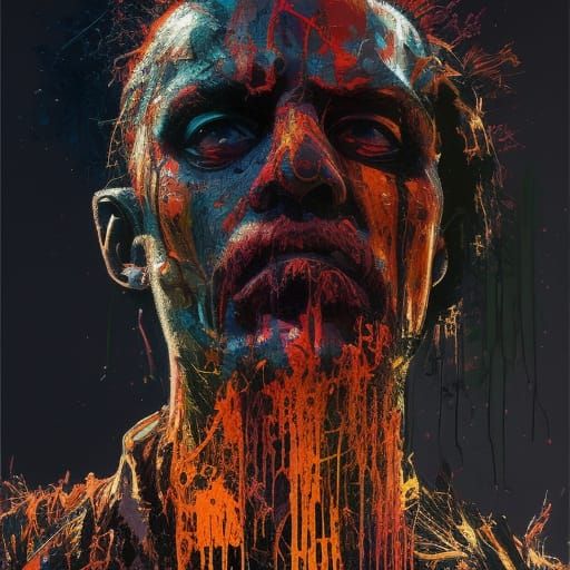 Ancient Assassin in Urban Surrealist Concept Art