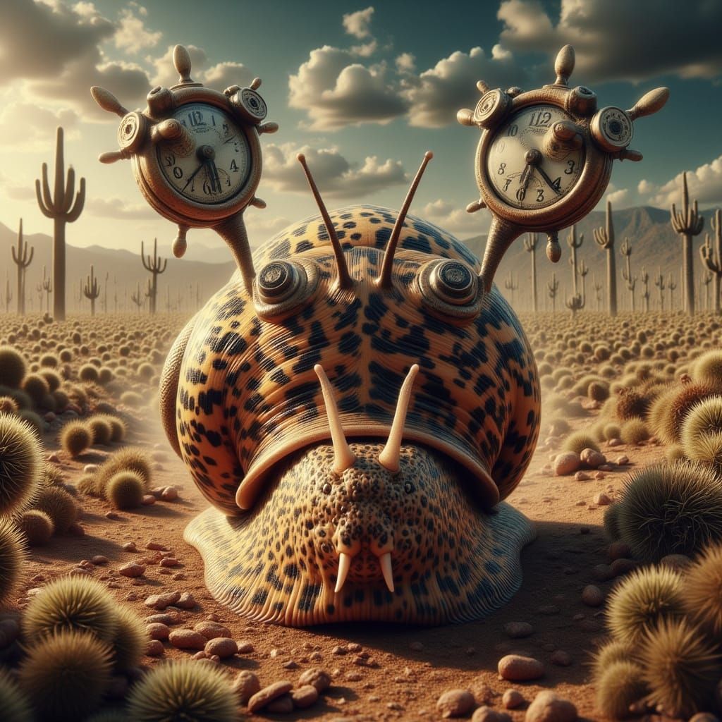 Cheetah Spotted Snail Shell Racing Goggles Surreal Desert