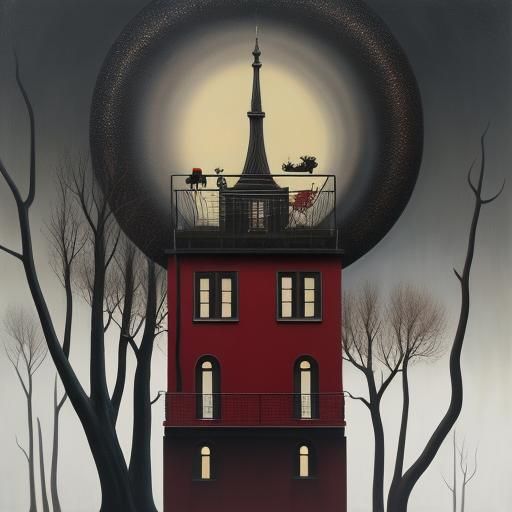 Surreal Matte Oil Painting