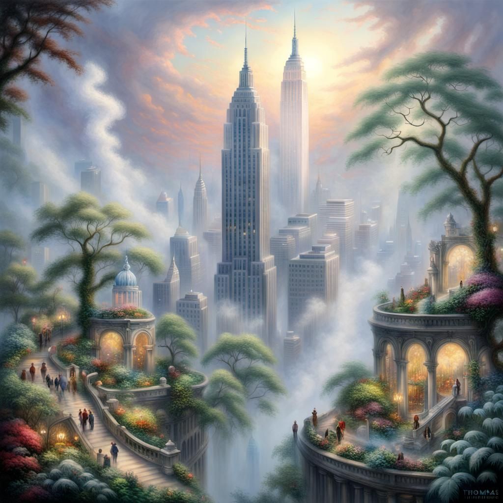 Ethereal Garden of Eden on NYC Skyscraper