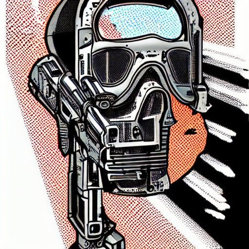 Cassette Futurism Punk Scene: Digital Art