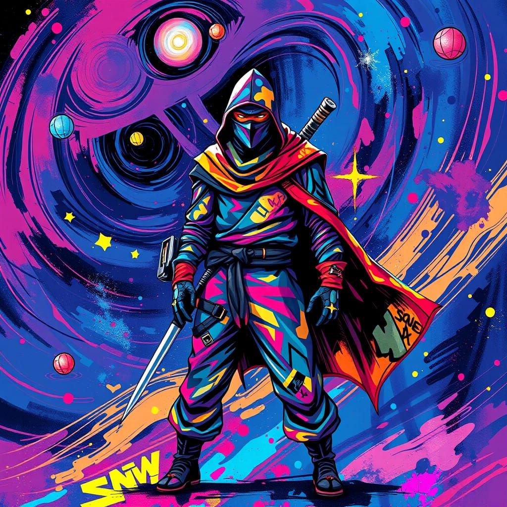 Cosmic Ninja in Polychromatic Splendor