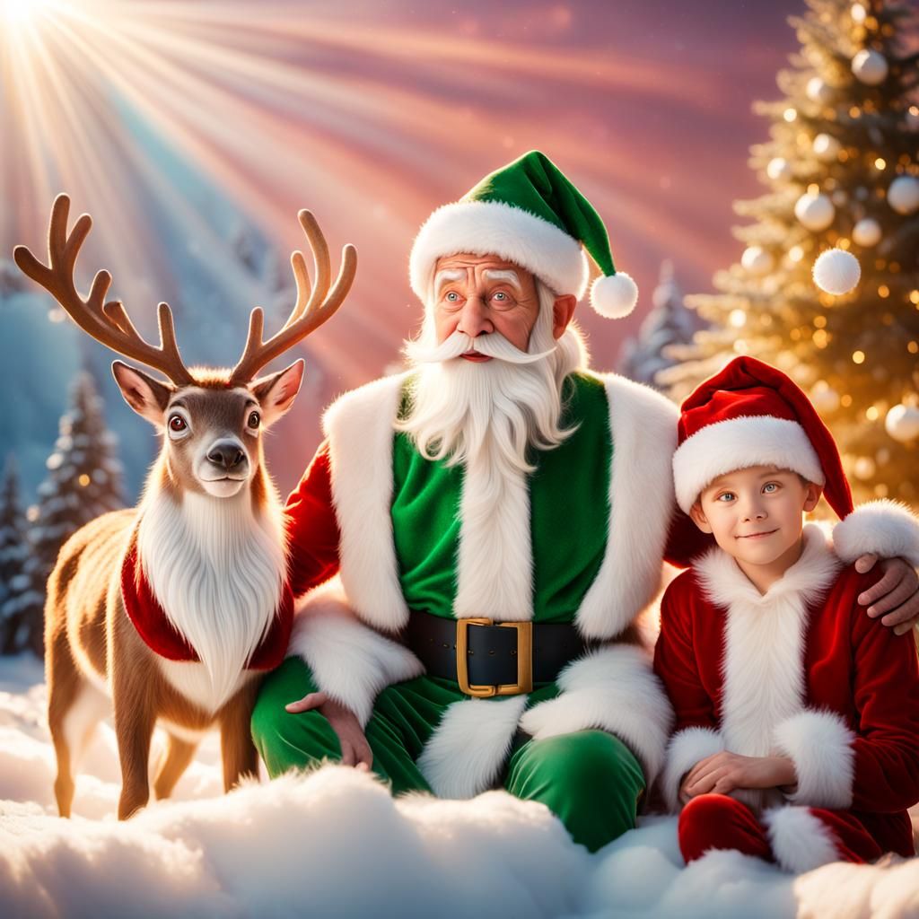 Rudolph, Elf, and Santa: A Cinematic Family Portrait