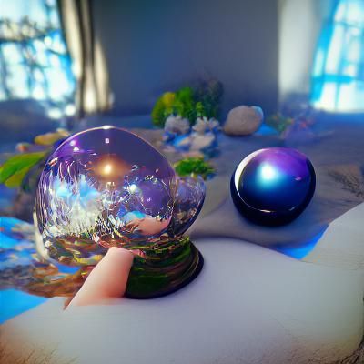 Crystal Ball Reflecting Ethereal Astral Fantasy
