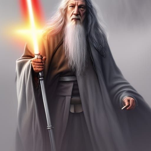 Gandalf the Grey in Star Wars Style
