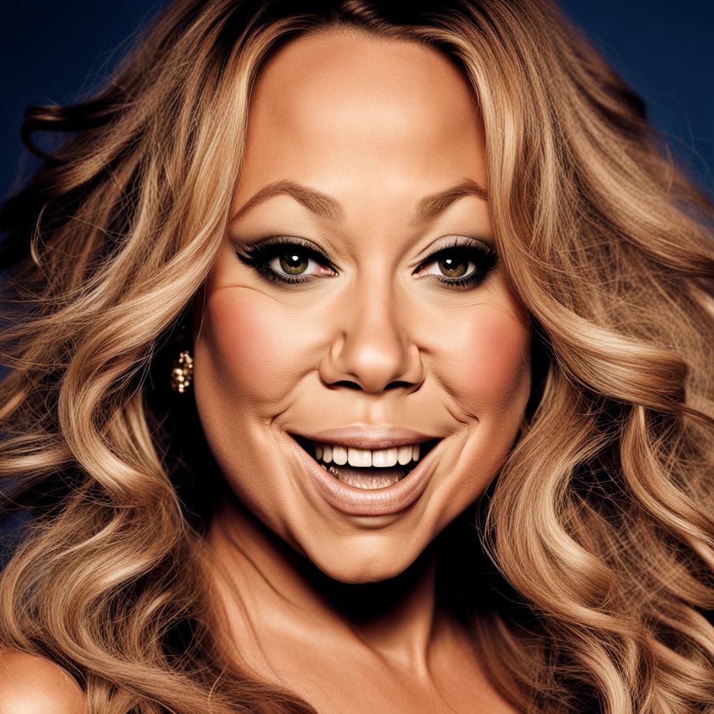 Nightmarish AI Portrait of Mariah Carey
