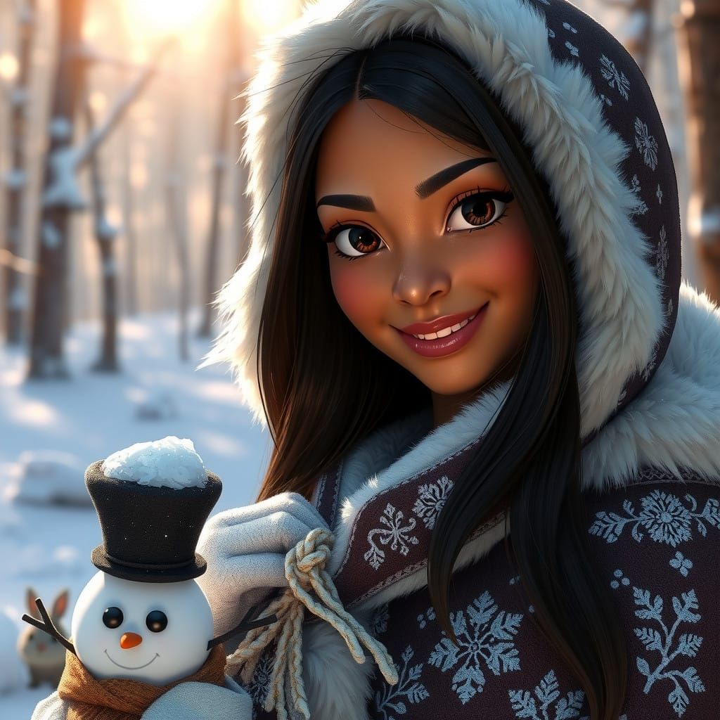 Pocahontas in Winter Wonderland
