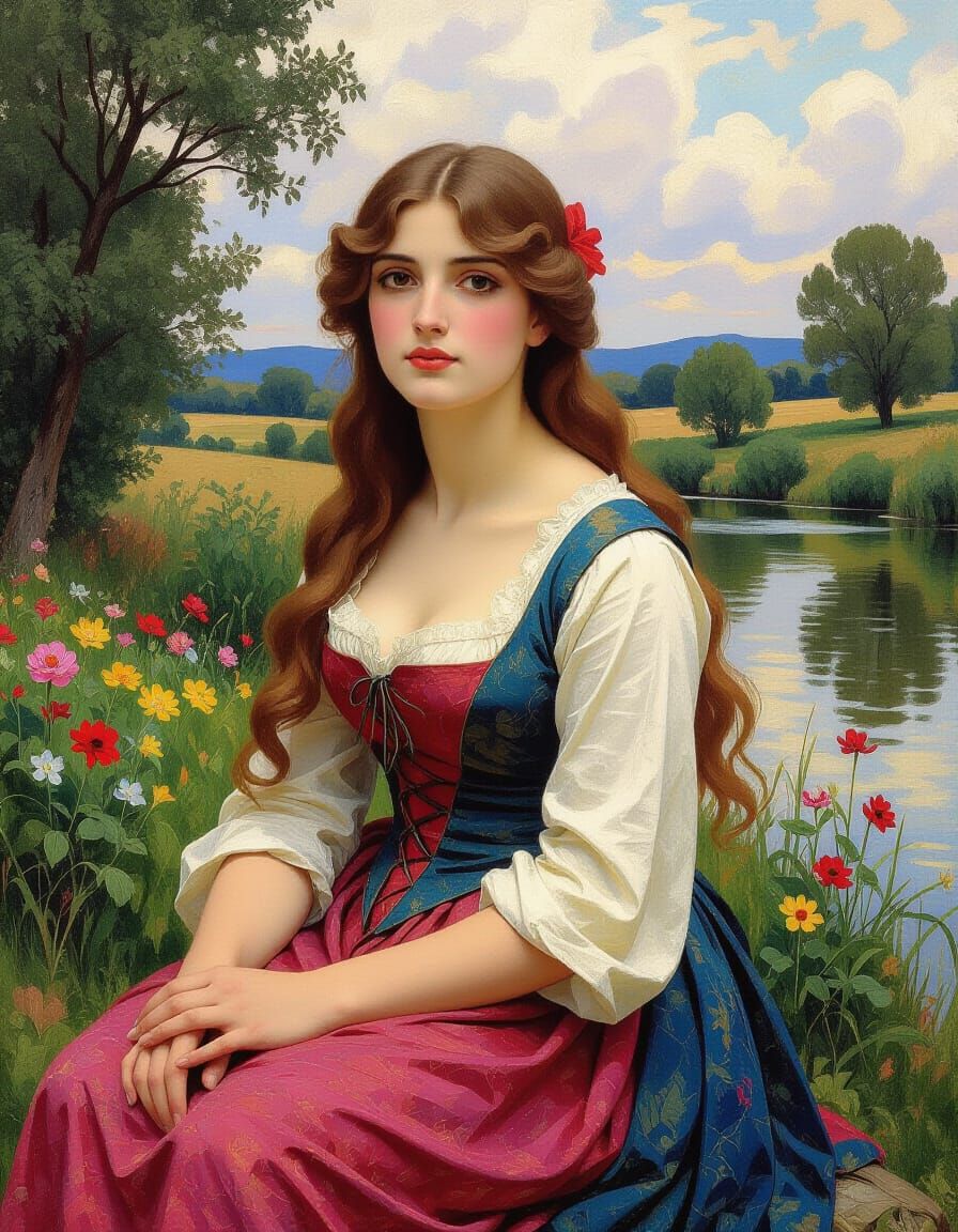 La Belle Dame Sans Merci Pre-Raphaelite Masterpiece