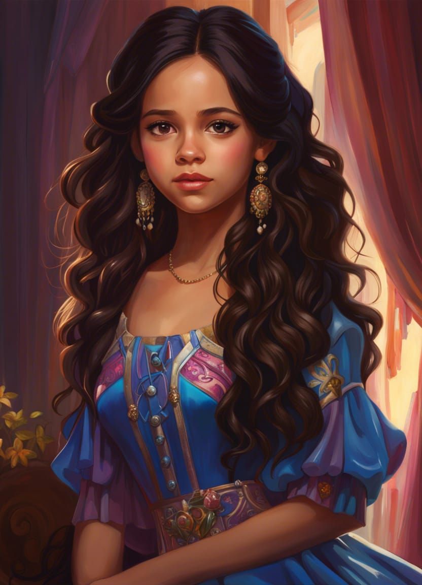 Radiant Portrait of a Stunning Woman in Razumov Style