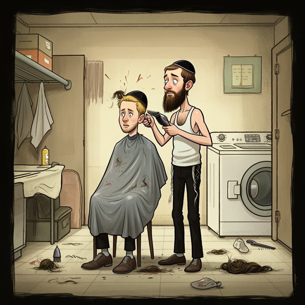 Hasidic Barber in Training Gives Disastrous Haircut in Board...