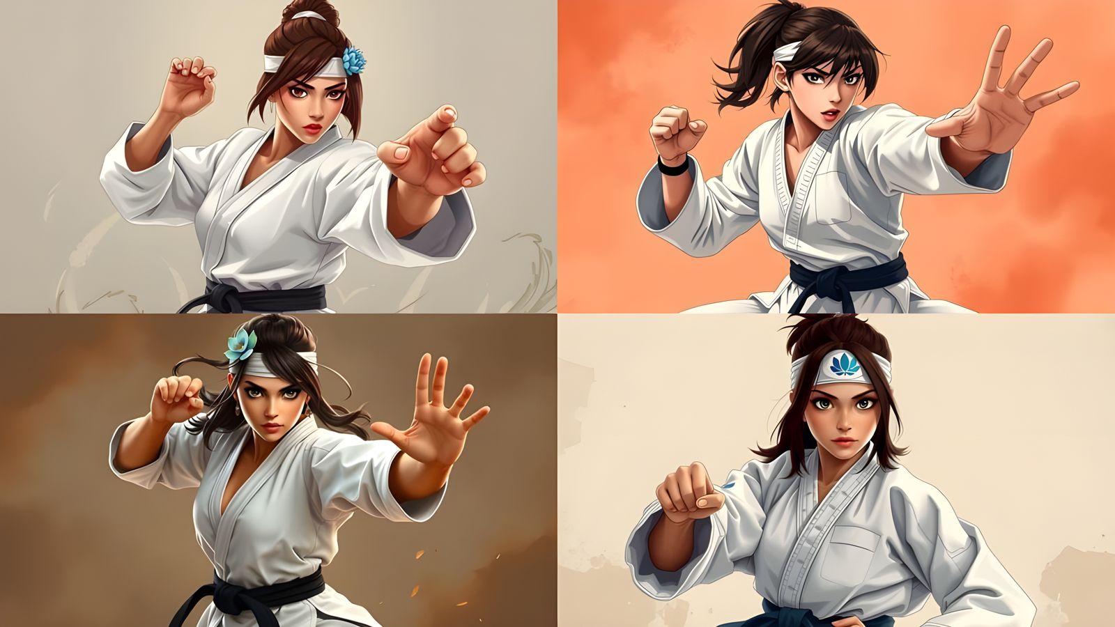 Briony The Bengal Fighter in Shotokan Stance, (V4), by Lord ...