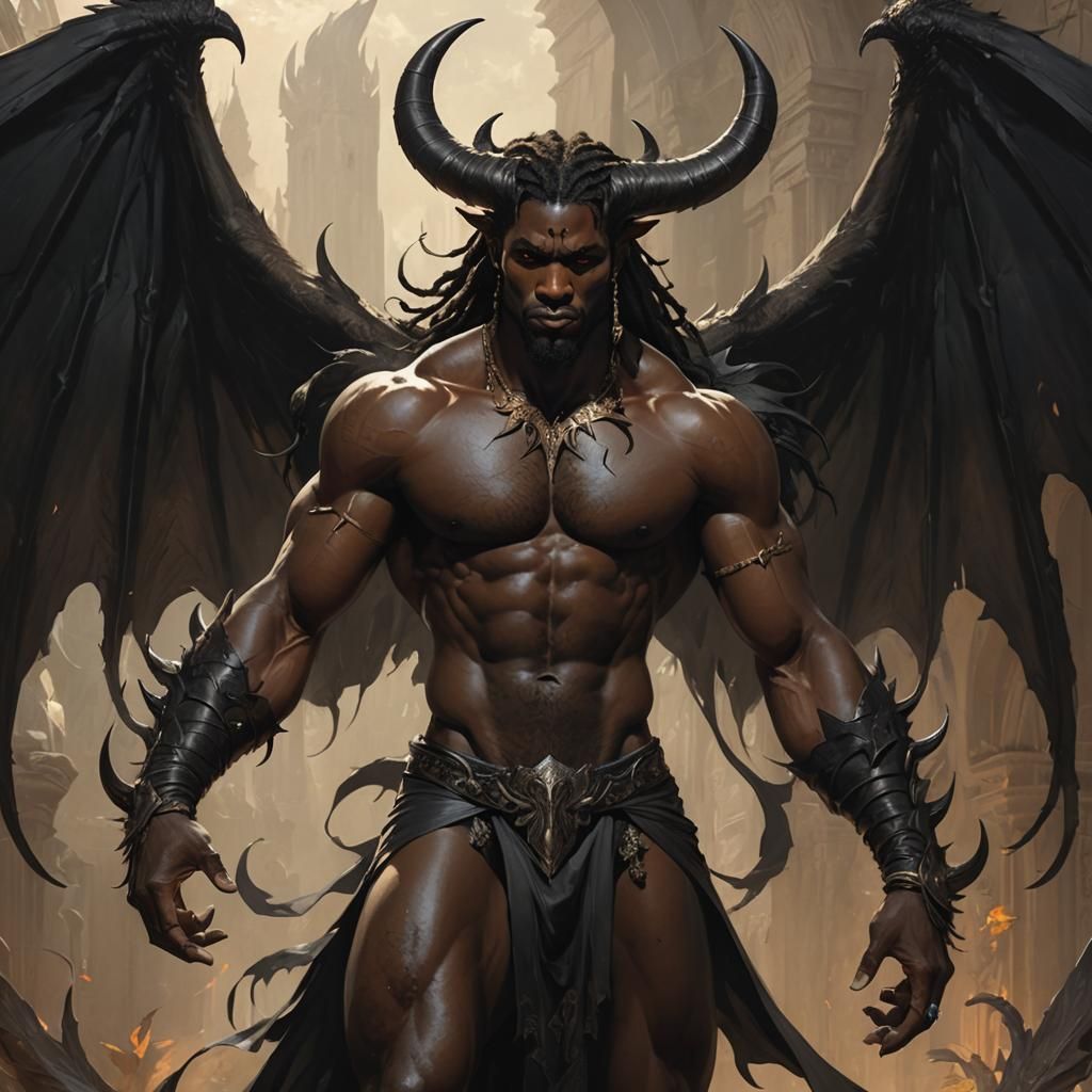 Dark Lord of the Underworld in Greg Rutkowski Style