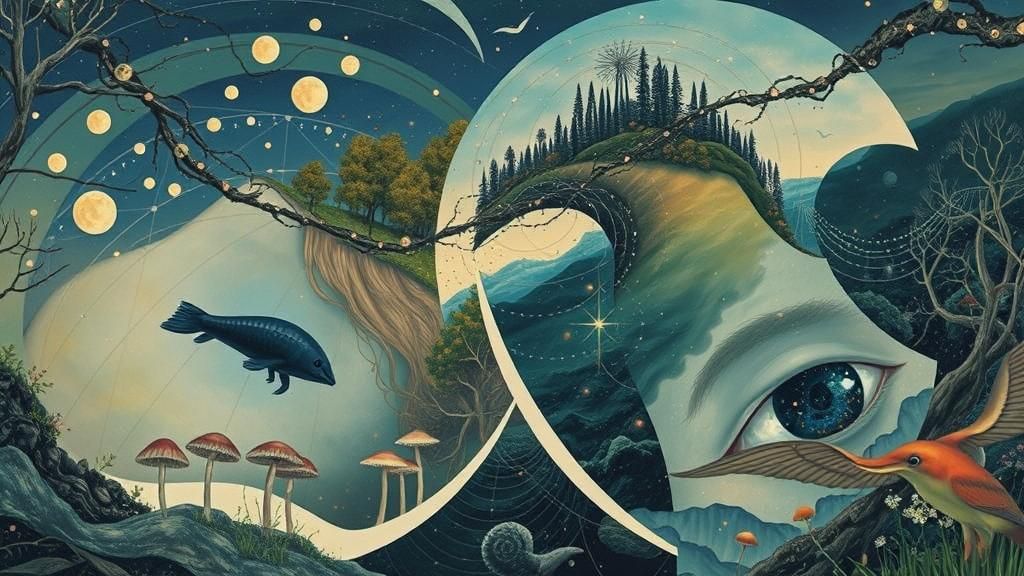 Ethereal Mindscapes: Surreal Mixed-Media Concept Art