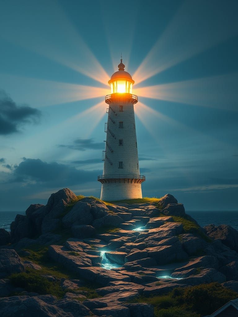 Pseudoembodiment of Photogenesis Living Anthrolighthouse