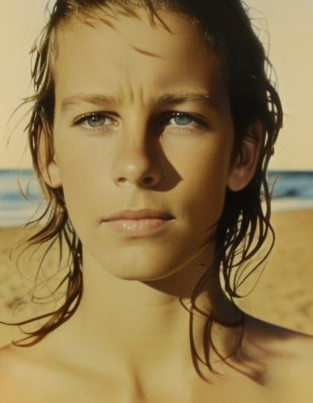 At the Beach - Jamie Lee Curtis