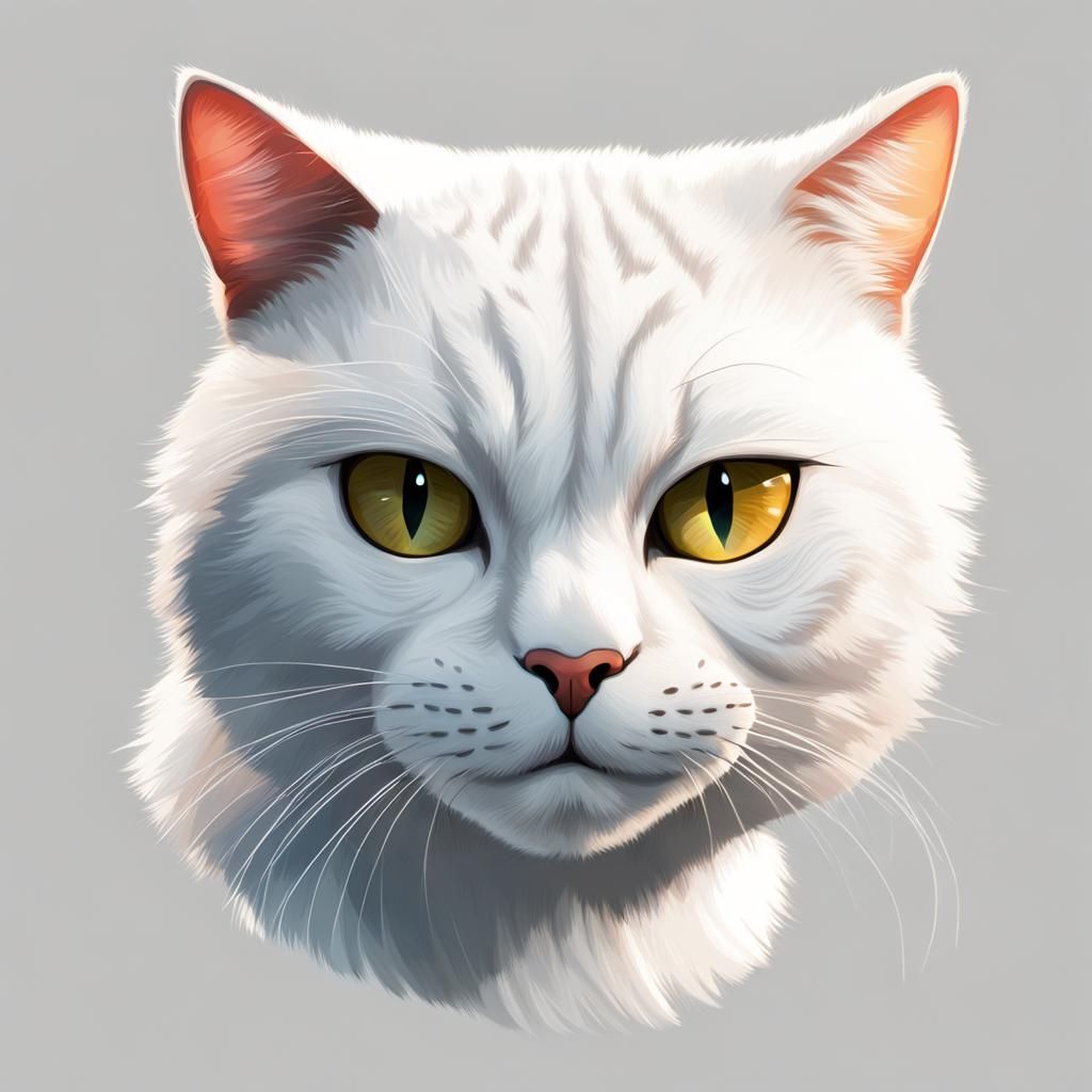 A Cartoon Image of an Animated Cat