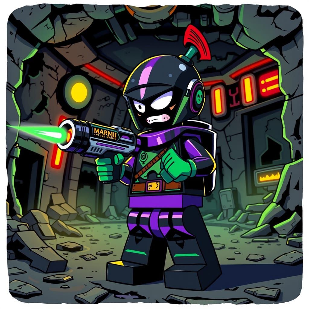 Lego Marvin the Martian in Space Outpost