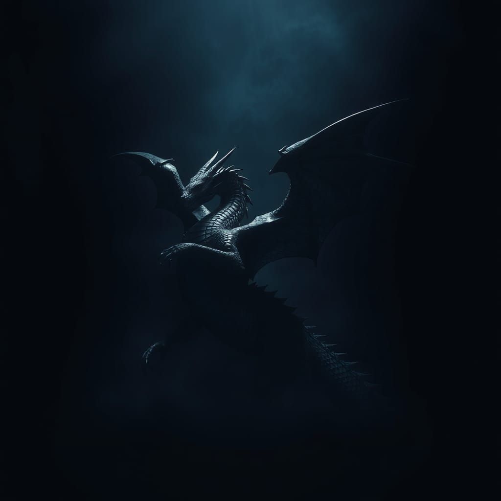 Black Dragon Emerges From the Darkness