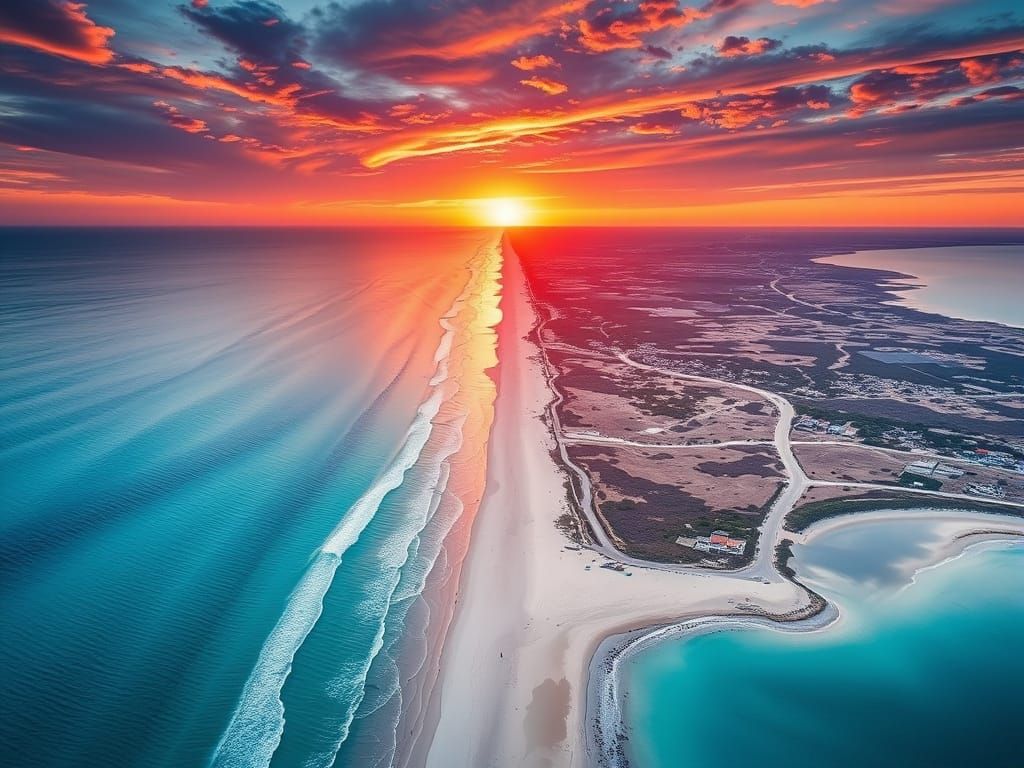 Ningaloo Coast Aerial View
