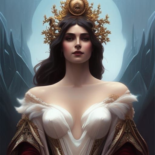 Hel, Goddess of the Dead: Detailed Portrait