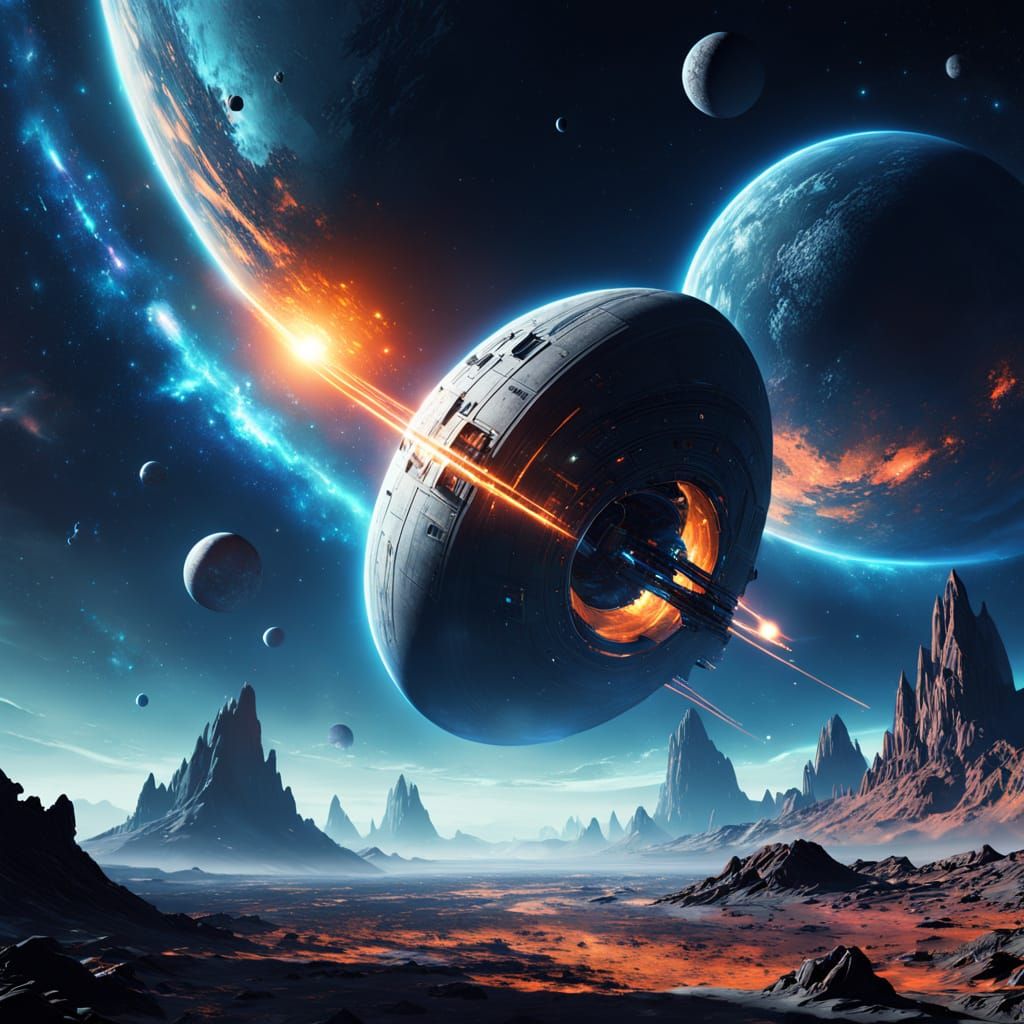 Ethereal Spaceship Unveils the Secrets of a Vibrant Alien Ga...