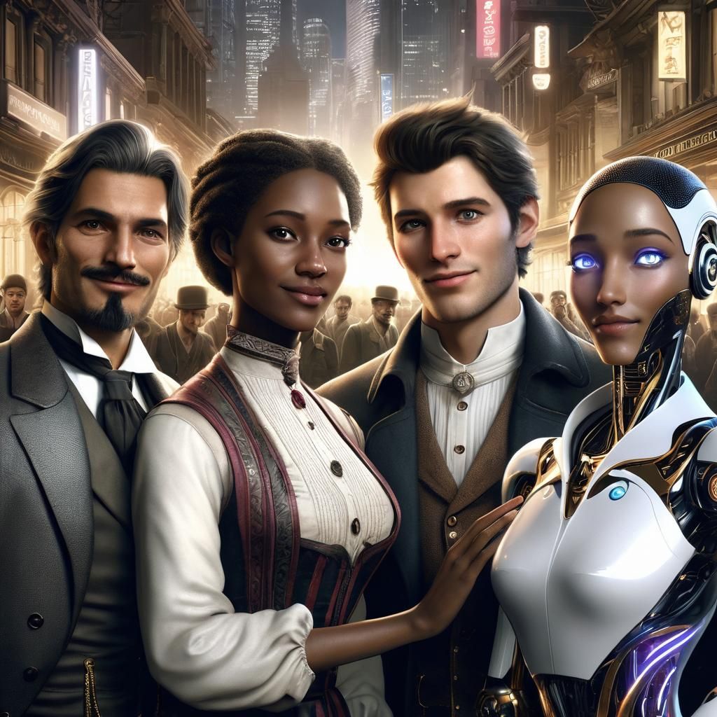 ": "The characters uniting in Chronopoli