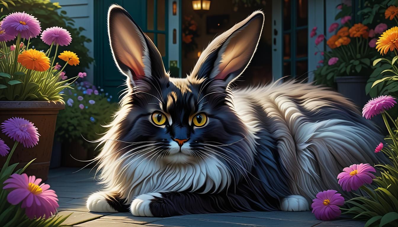 Beautiful Black Cabbit