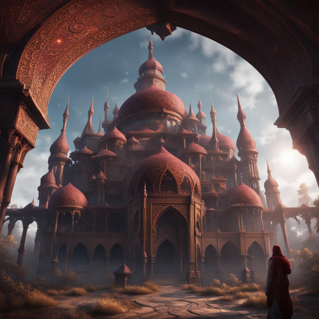 Islamophobia: Detailed Matte Painting in Deep Color