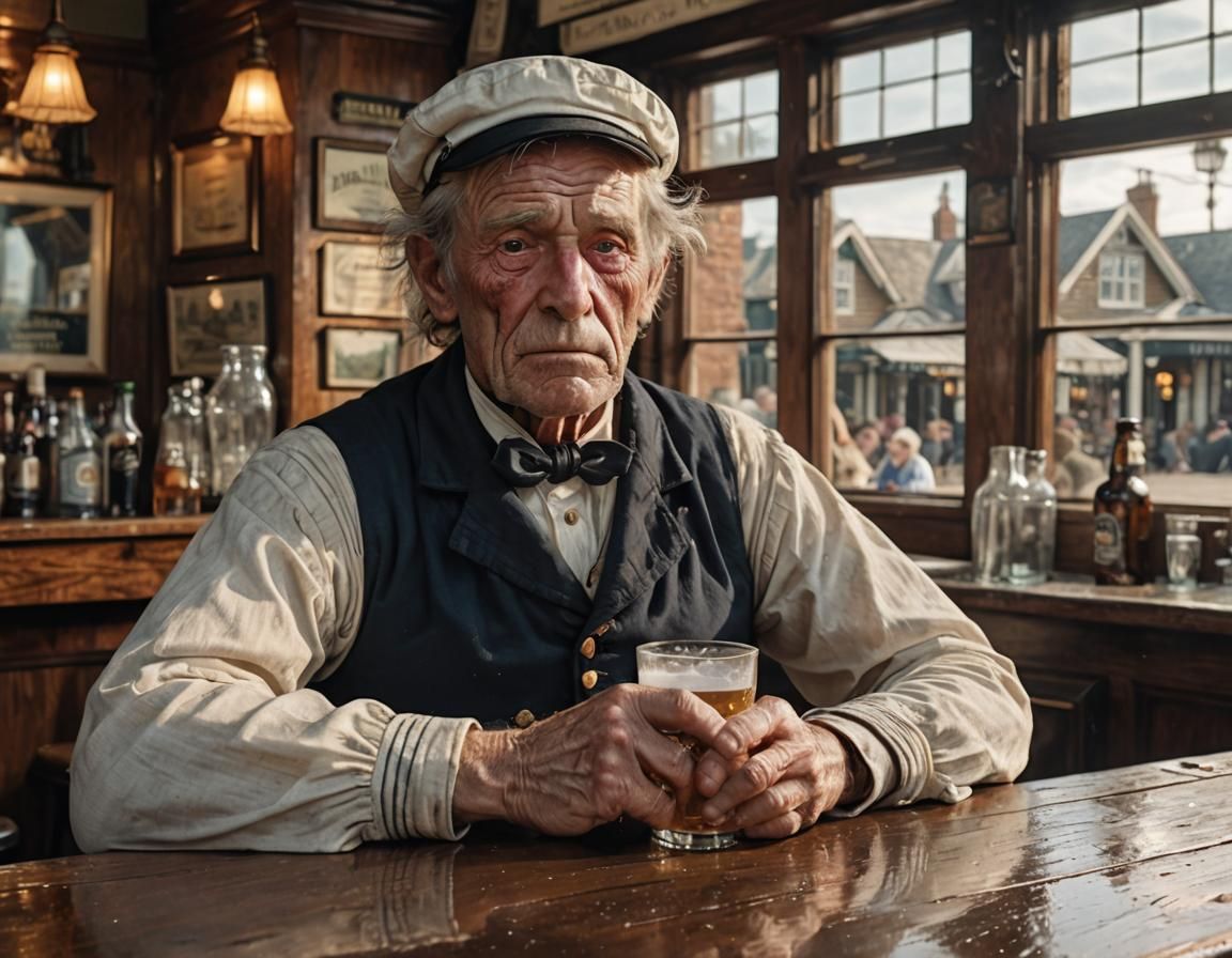 Victorian Sailor in English Pub