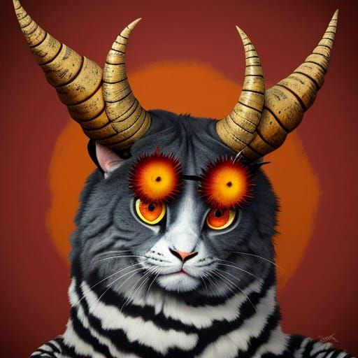 Twisted Pinup Cat Hugs a Whimsical Monster in IMAX Hyperreal...