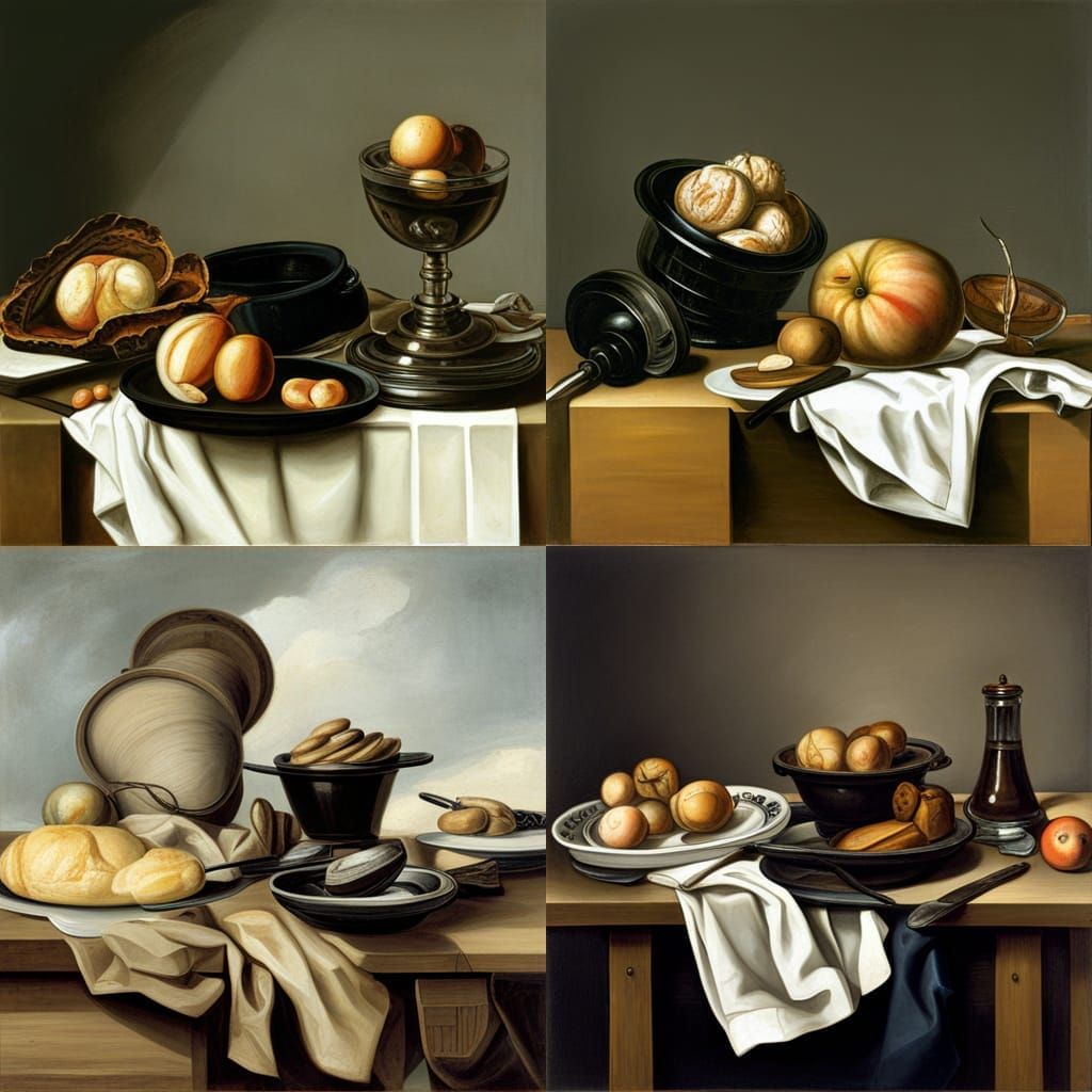Still Life in Dutch Golden Age Style