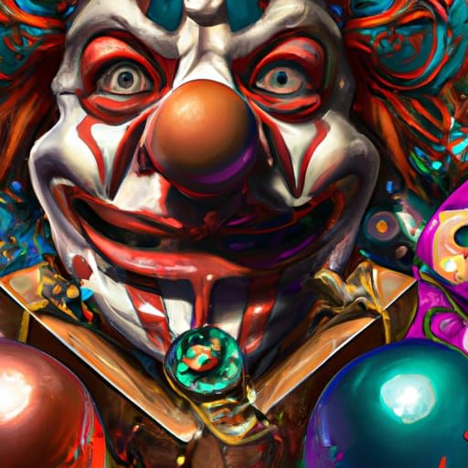 Scary Clown Jack-in-the-Box Horror Fantasy