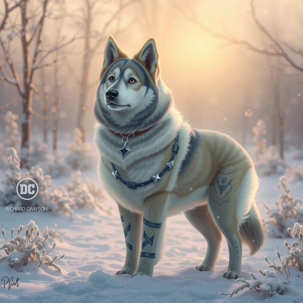 Mysterious Nightwing Figure Lit by Cinematic Lighting