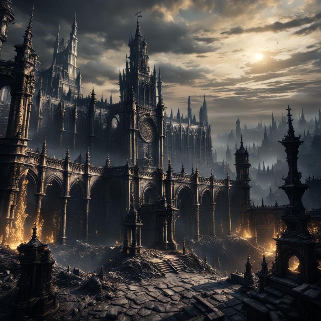 Ringed City Dark Souls 3: Detailed Matte Painting