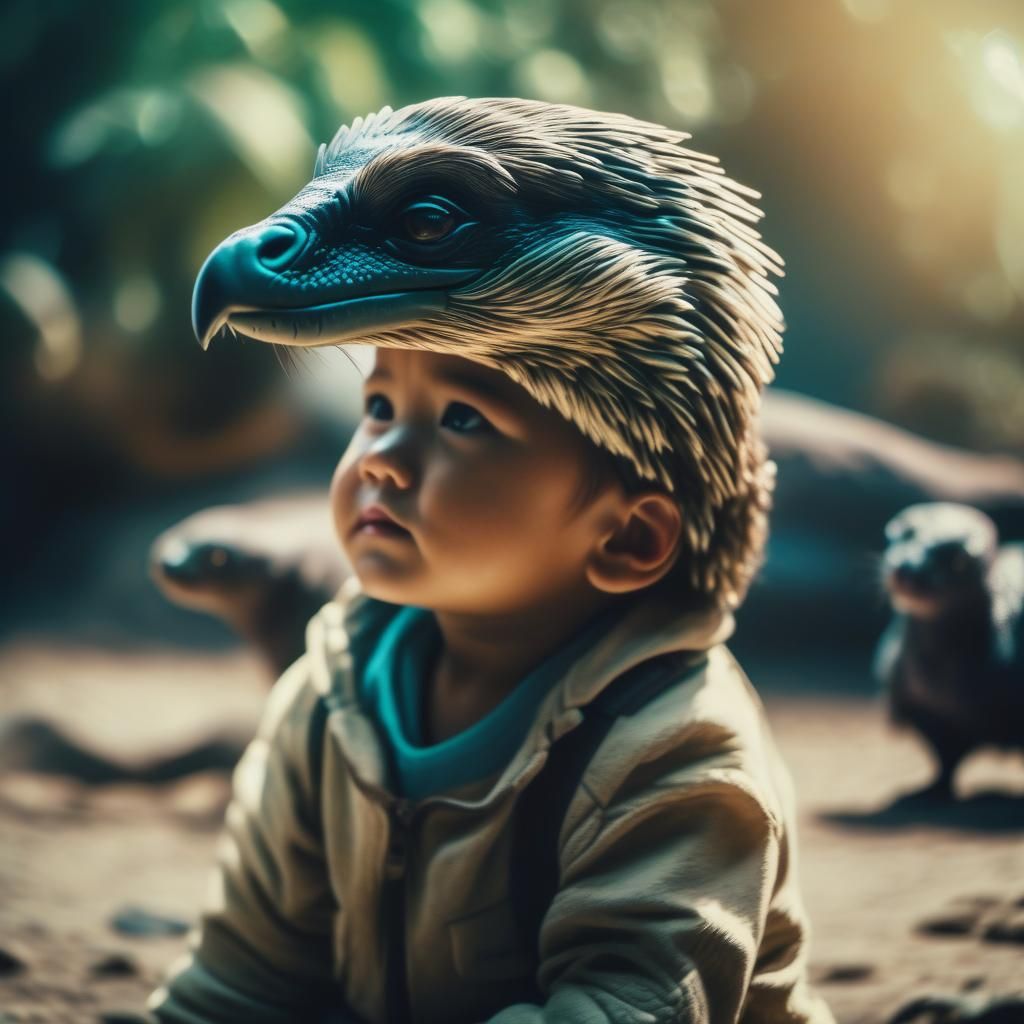 Adorable Baby Seal in Cinematic Film Style