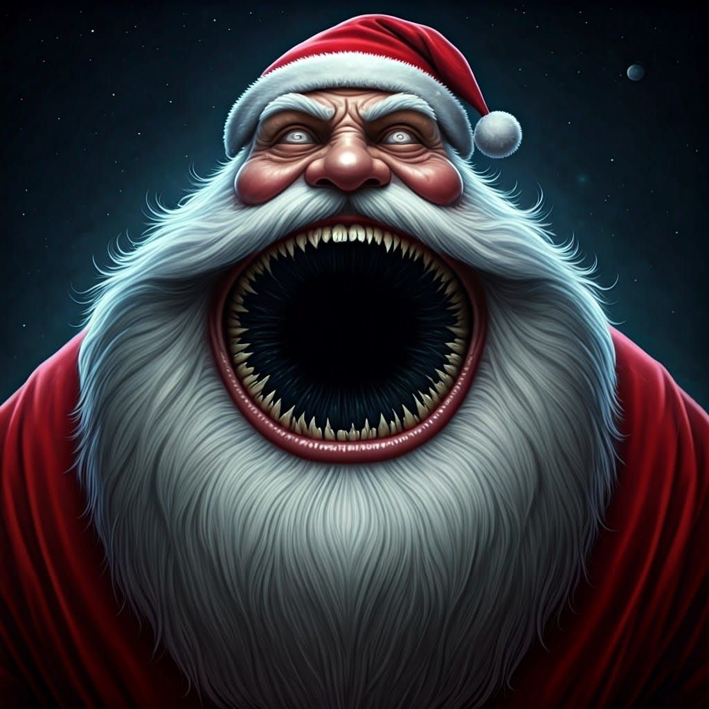 Grotesque Christmas Demon Consumes the Universe