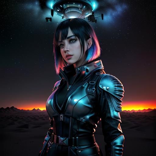 Roswell UFO Crash Site: Sci-Fi Concept Art