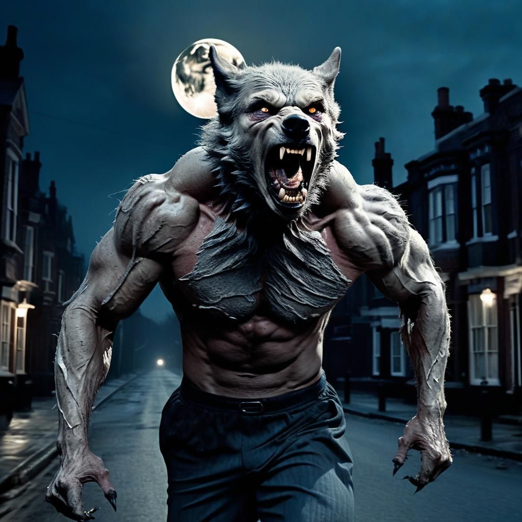 Victorian Wolf-Man Horror in Gothic Style