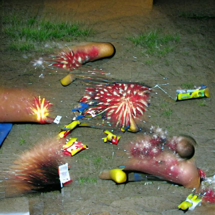 Brilliant Fireworks Display at Night