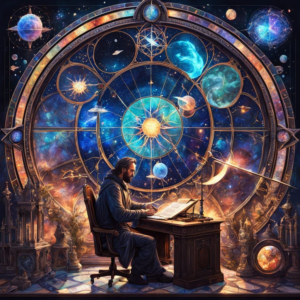 Celestial Mapmaker Charts Cosmos in Renaissance Style